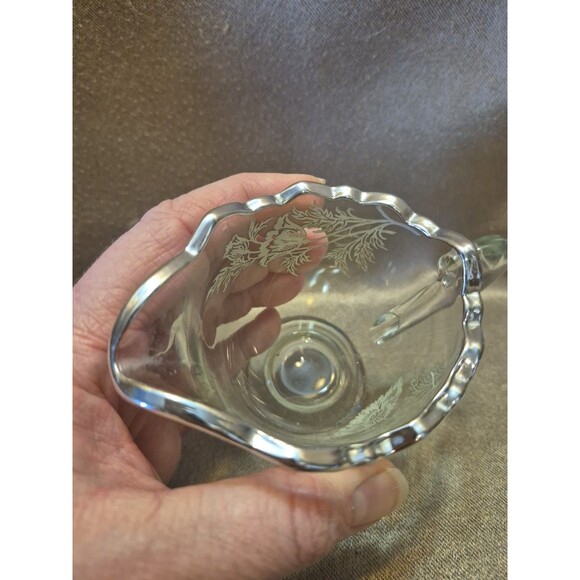 VTG Silver City Glass Co Sterling Silver Overlay Flanders Poppy Sugar & Creamer - Picture 11 of 16